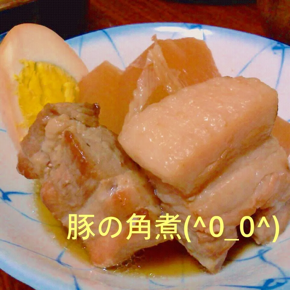 Snapdishの料理写真:夕飯メニュー(豚の角煮)|ちびたまさん