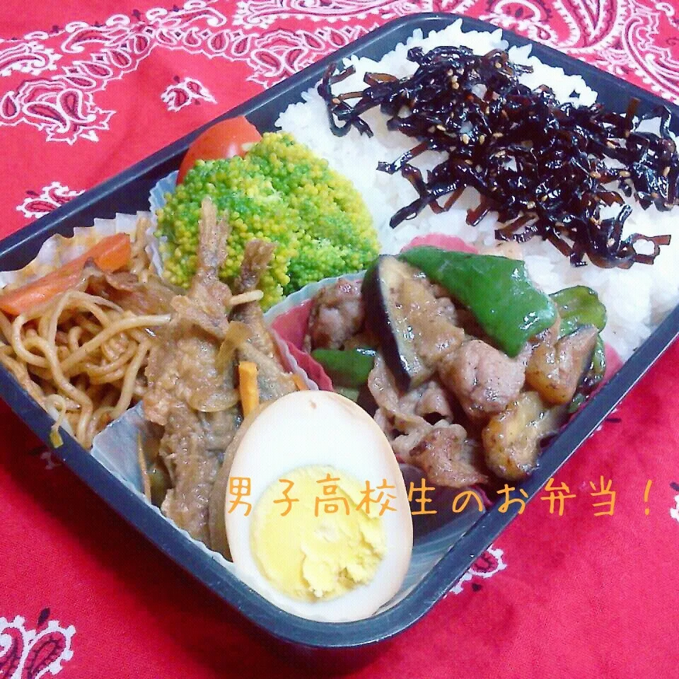 豚肉とナスの甘炒め弁当♪|ちびたまさん