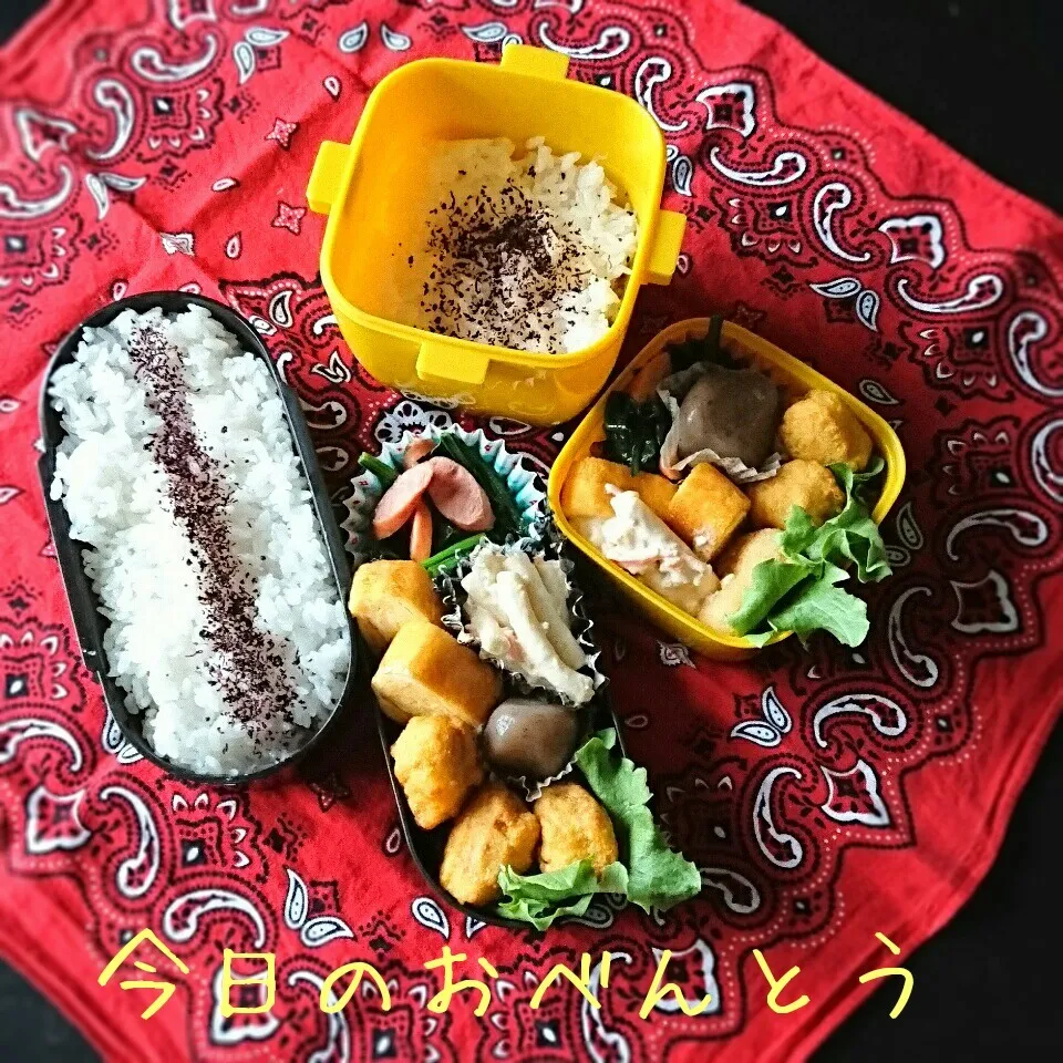 Snapdishの料理写真:高二弁当・おっと弁当 1/27|ふ〜たん**さん