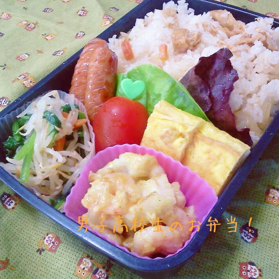 エビカレーマヨ炒め弁当♪|ちびたまさん