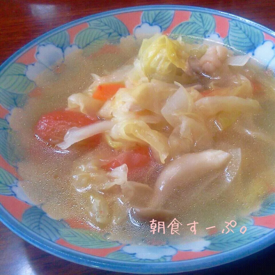 朝食すーぷ。|ちびたまさん