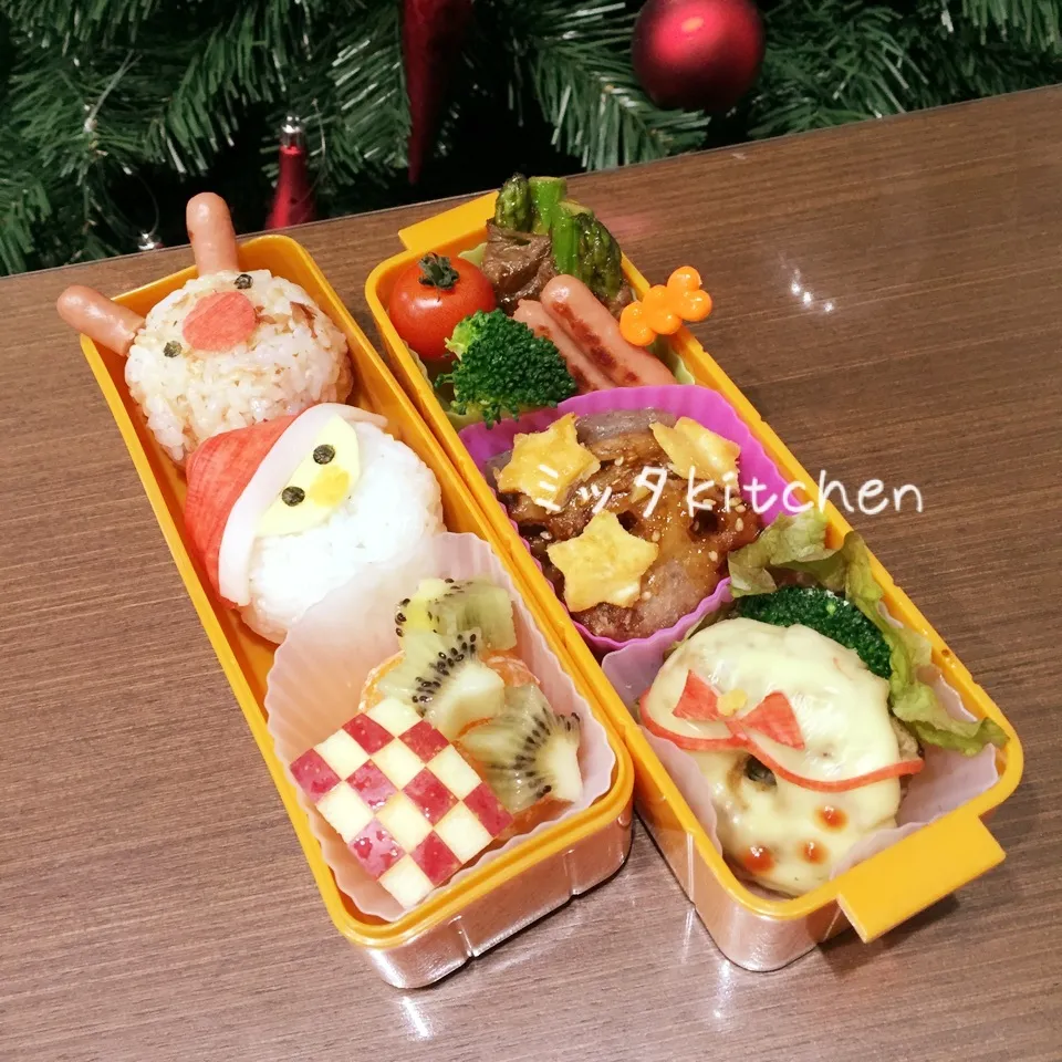 2016長女のお弁当。メリークリスマス！|ミッタさん