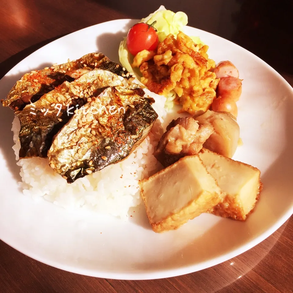 残り物(´Д` )あじの蒲焼丼ランチ|ミッタさん