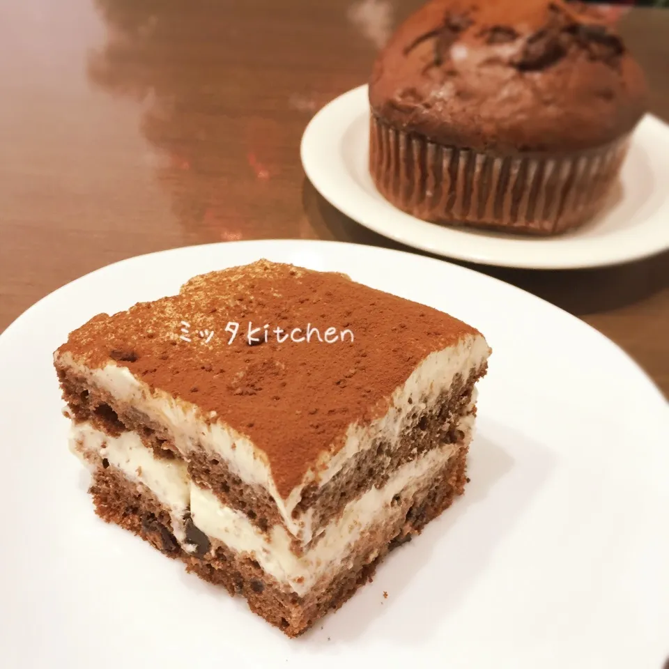 結婚記念日♡コストコのチョコマフィンでティラミス〜|ミッタさん