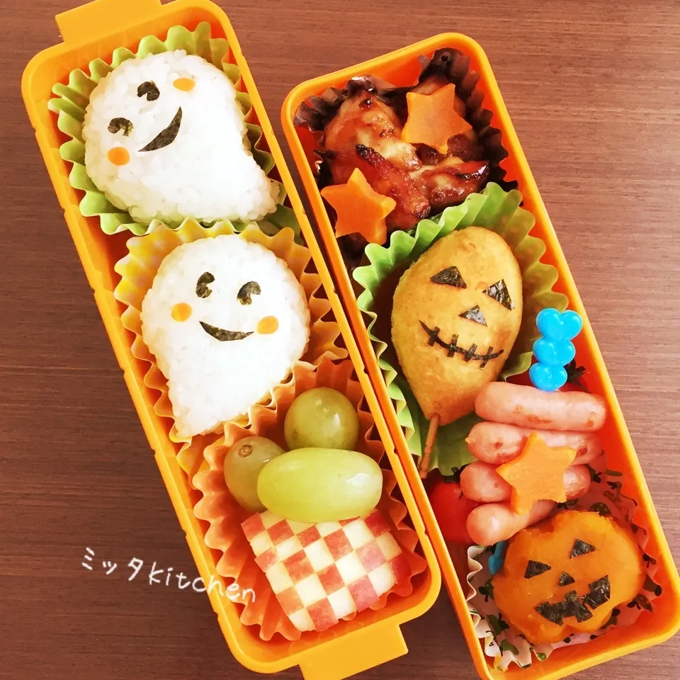 長女、前期お疲れ様。の巻(ハロウィン弁当)|ミッタさん