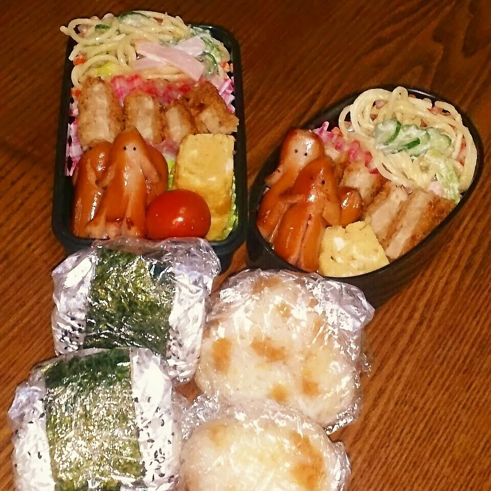 Snapdishの料理写真:ソーセー人現る♪運動会総練習のお弁当♡|maryさん