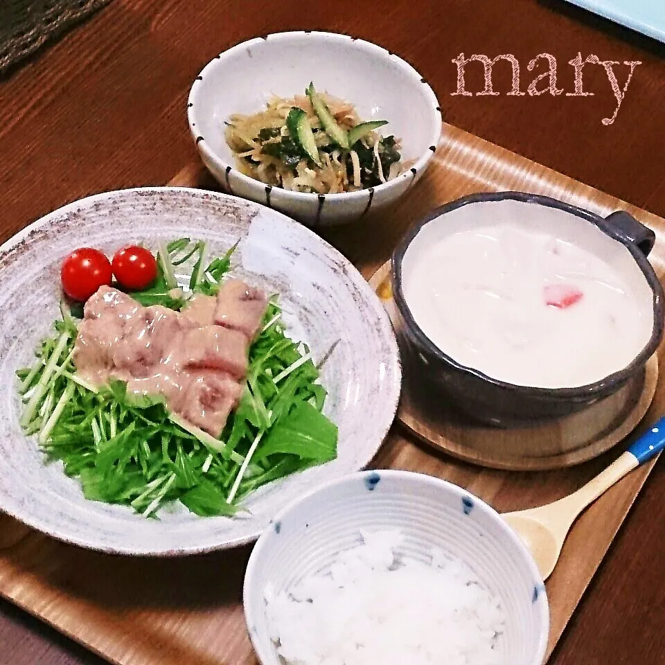 Snapdishの料理写真:夜ごはん♪|maryさん