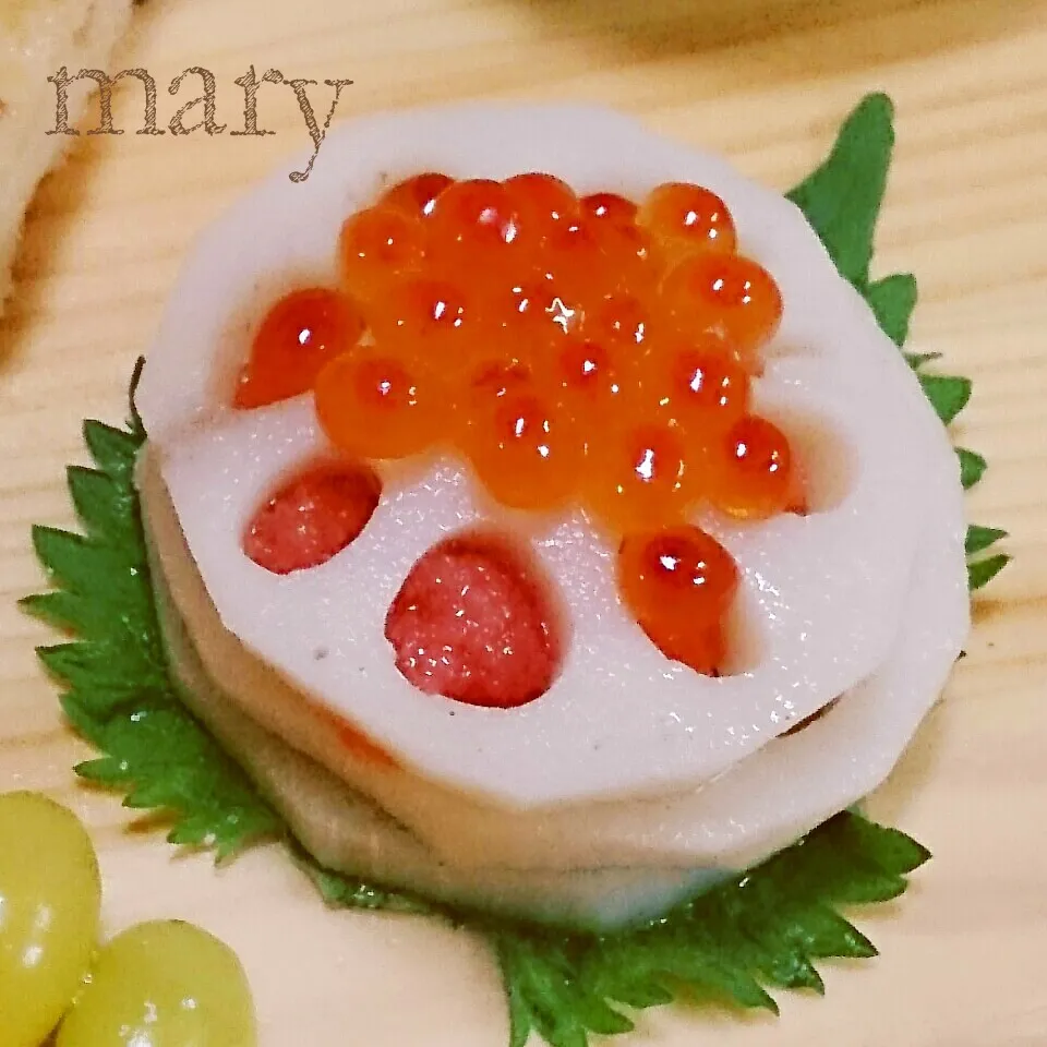 甘酢れんこんのたらこサンド♡|maryさん