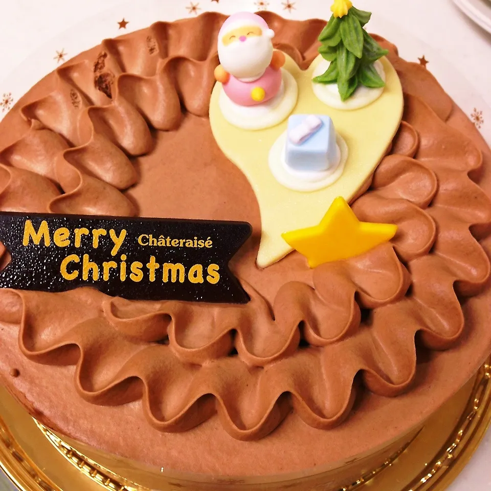 クリスマスチョコケーキ。|ぽき。さん