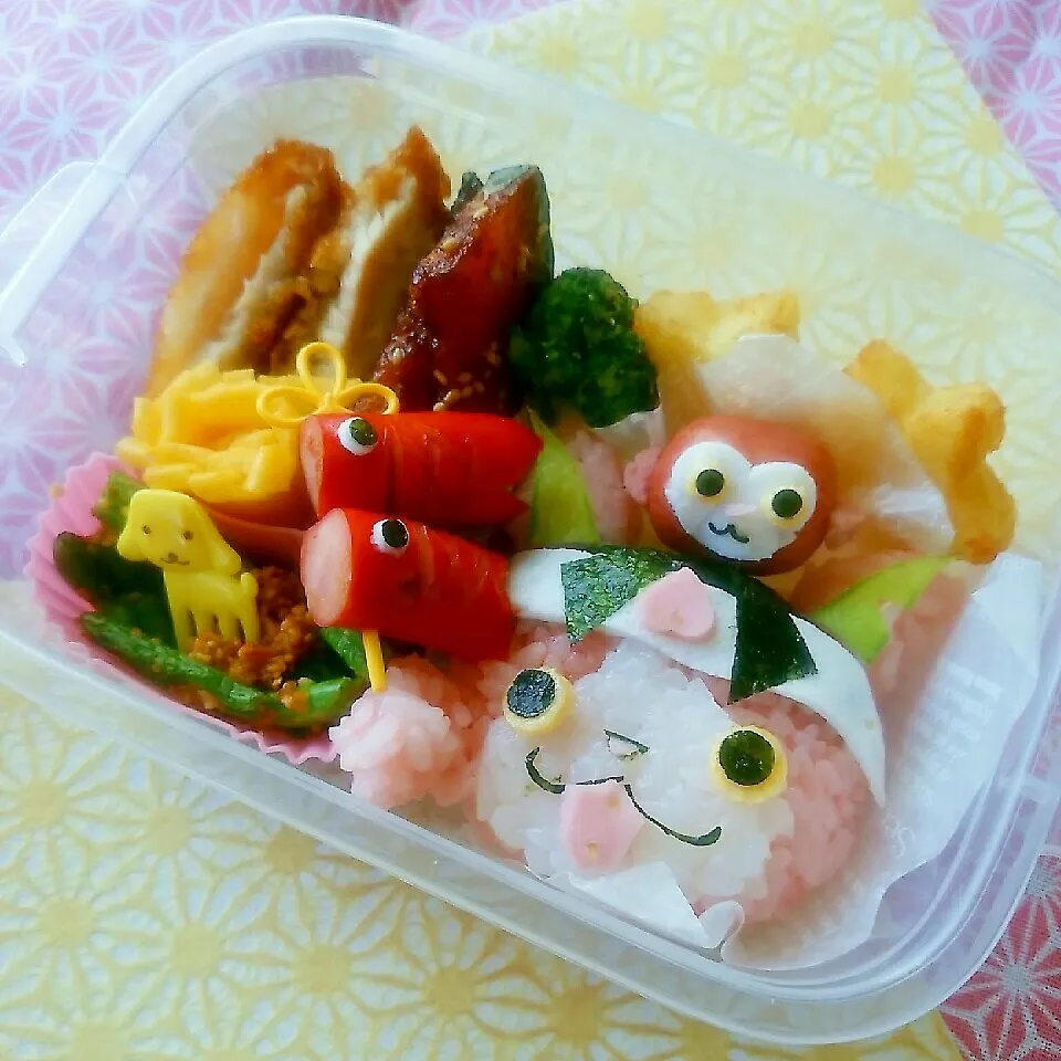 Snapdishの料理写真:こどもの日弁当＊モモタロニャン＊|ゆかりんさん