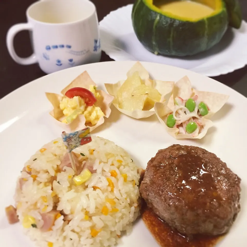 4歳の息子へのお誕生日プレート♪|おいもさん