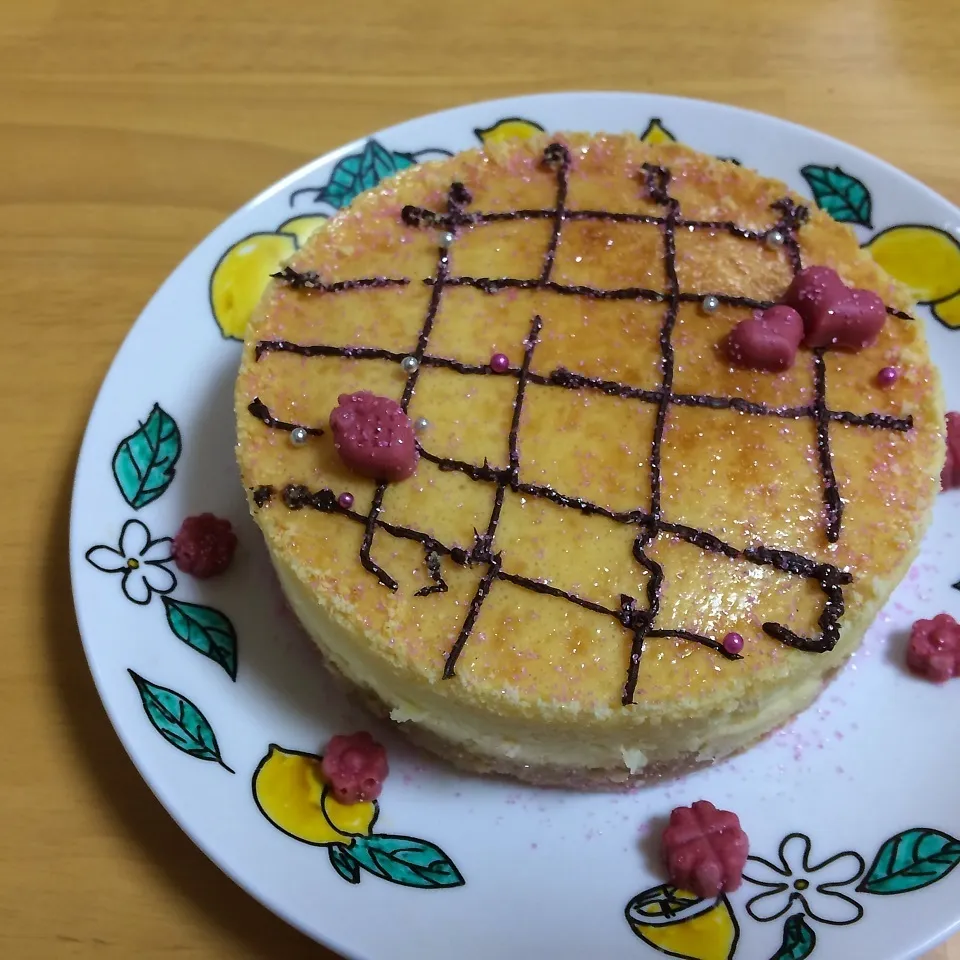 Snapdishの料理写真:ホワイトチョコのチーズケーキ|春さん