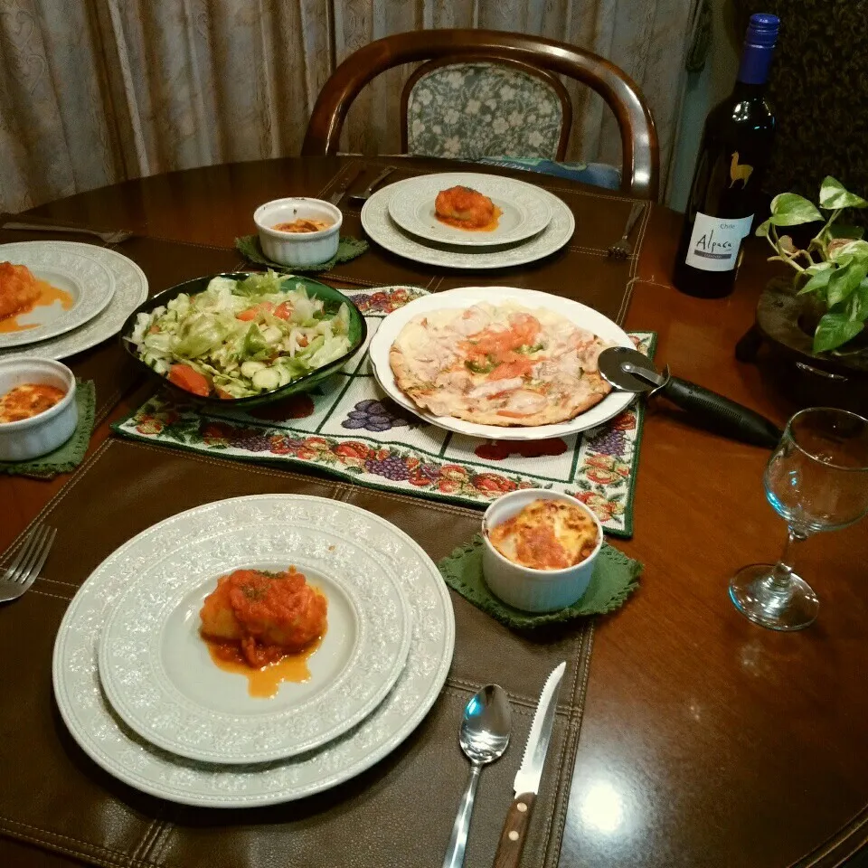 日曜日の晩ご飯|ぶりさんさん