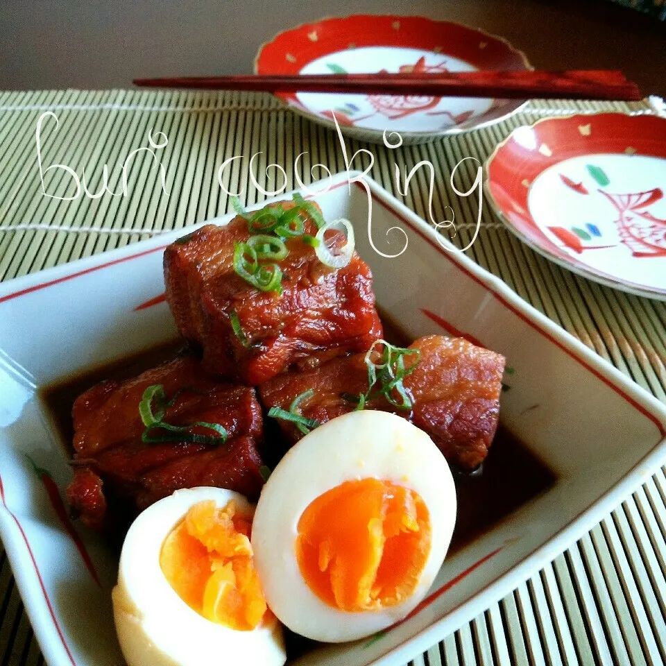 Snapdishの料理写真:夏の角煮はほぼ炊飯器にやってもらう|ぶりさんさん