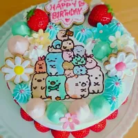 Snapdishの料理写真:すみっこぐらしケーキ🎂