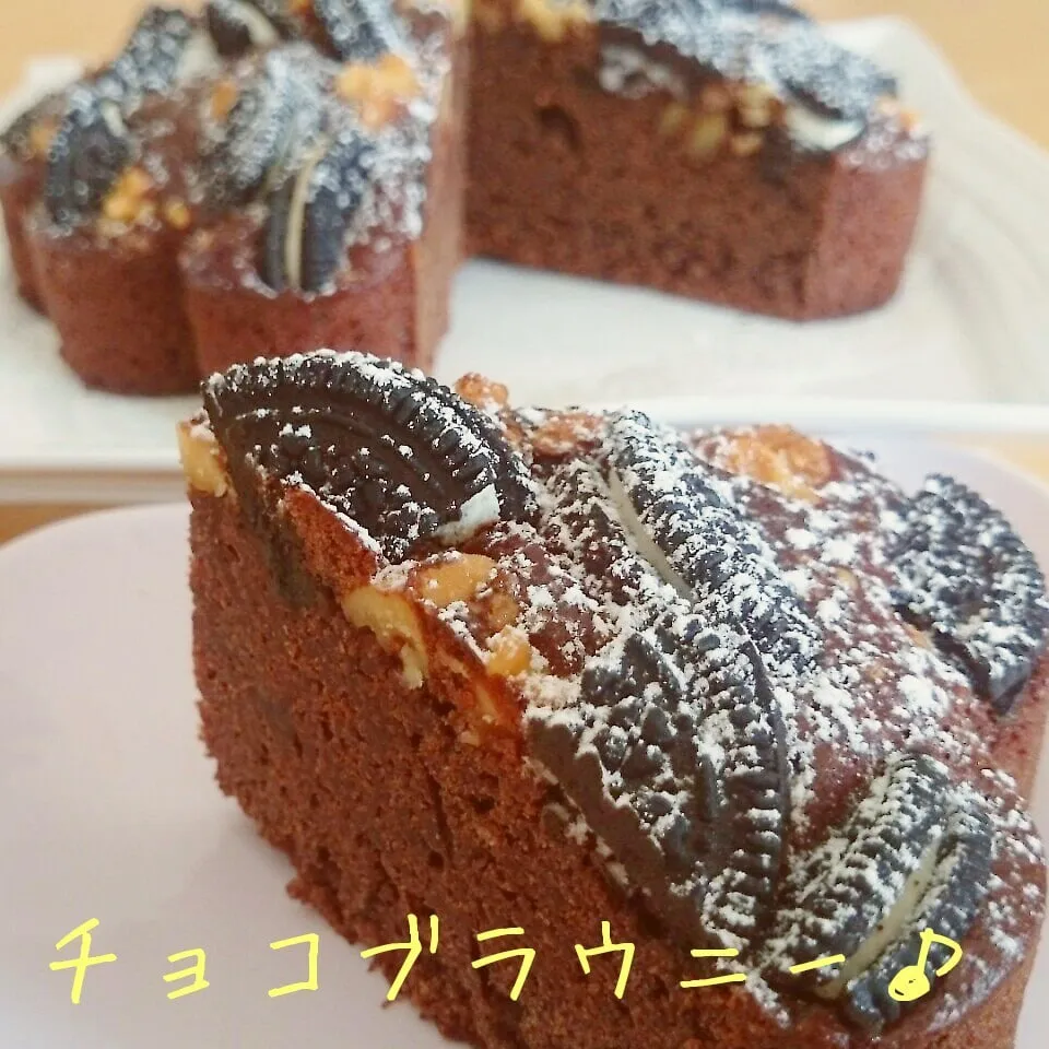 Snapdishの料理写真:濃厚チョコブラウニー♪|れんこさん