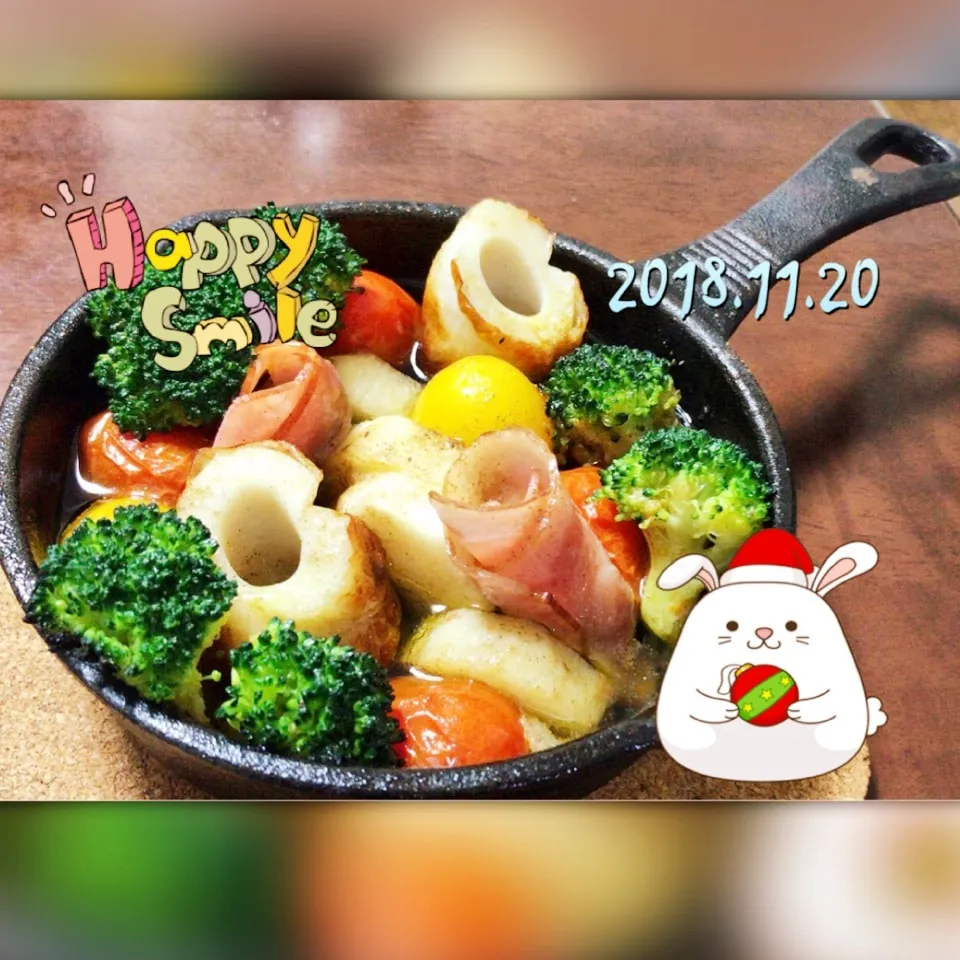 Snapdishの料理写真:色々集めてアヒージョ🥦|ビーグルさん