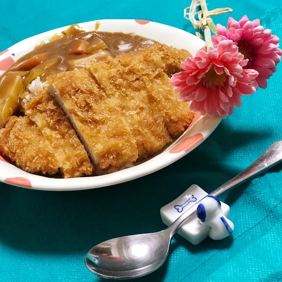 11/12夕食はカツカレー🍛|ビーグルさん