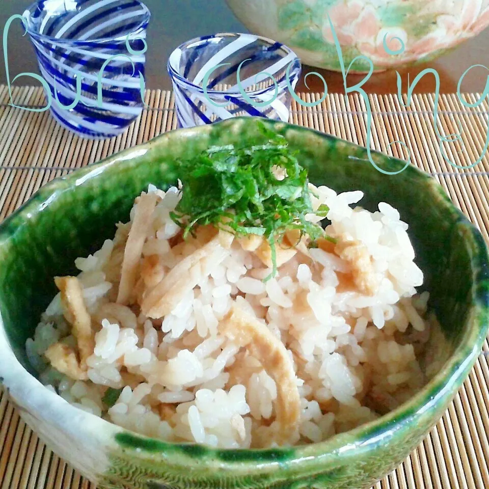 新生姜とお揚げさんの炊き込みご飯♪|ぶりさんさん