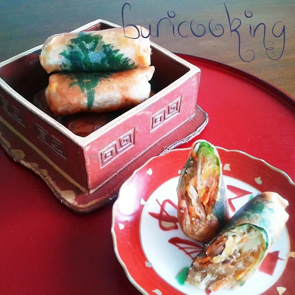 母直伝のマヨネーズで和える春巻き|ぶりさんさん