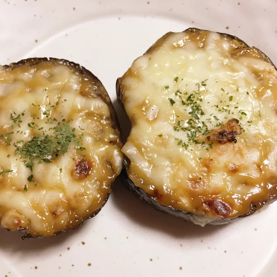 かおりんさんのマネっこ❤️ナスの甘味噌チーズ焼き|ひだまり農園さん