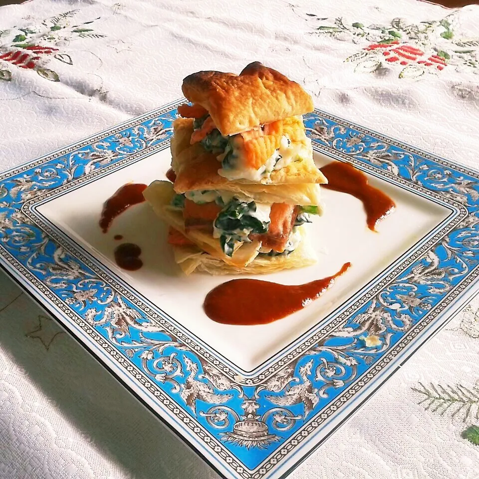 わりと簡単に出来るサーモンのミルフィーユ|ぶりさんさん