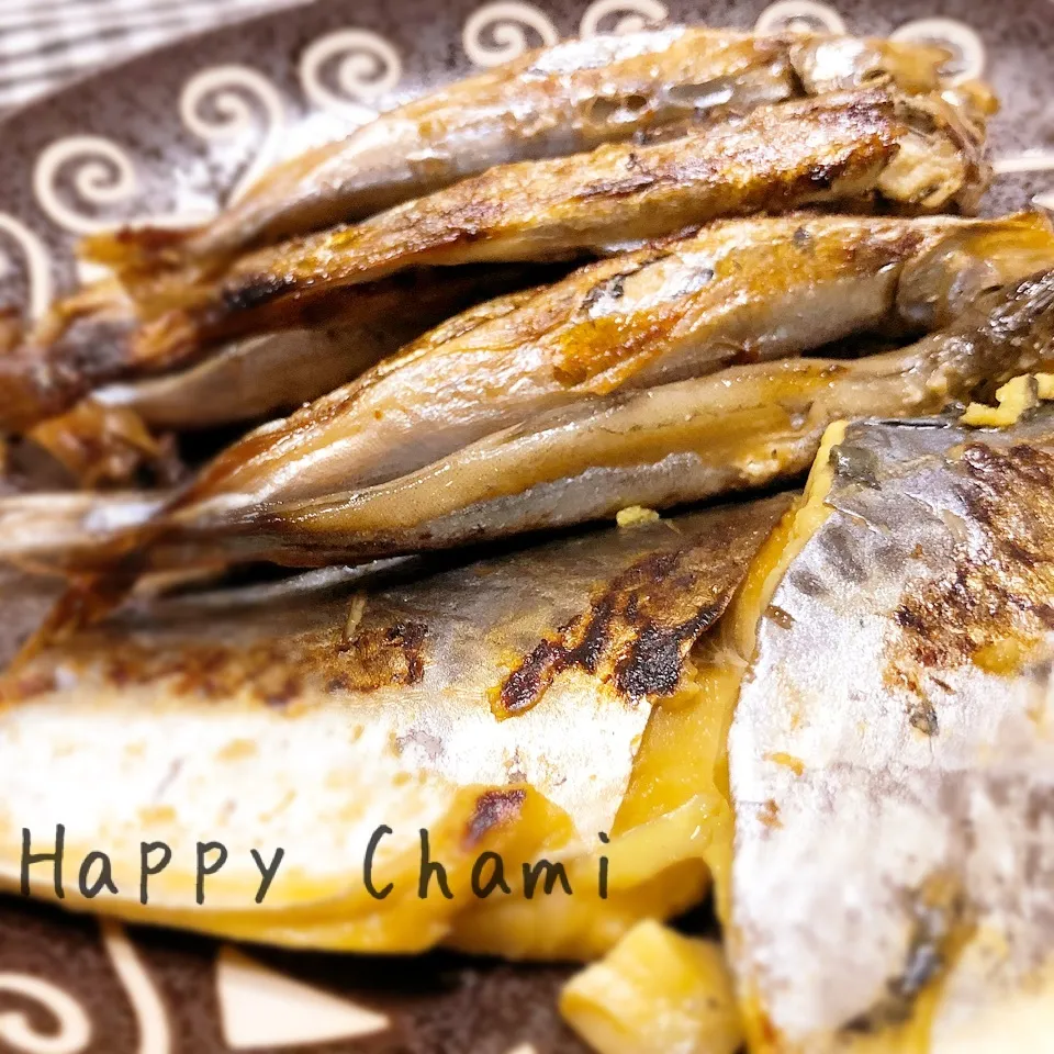 子持ちししゃもと鰆の西京焼き|chamiさん