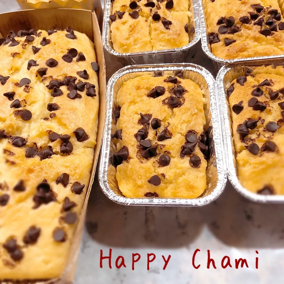 Snapdishの料理写真:チョコチップケーキ|chamiさん