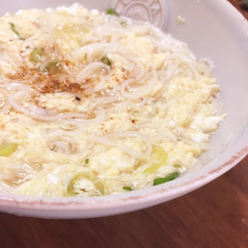 お熱が出たら、かきたまにゅうめん|パウダーさん