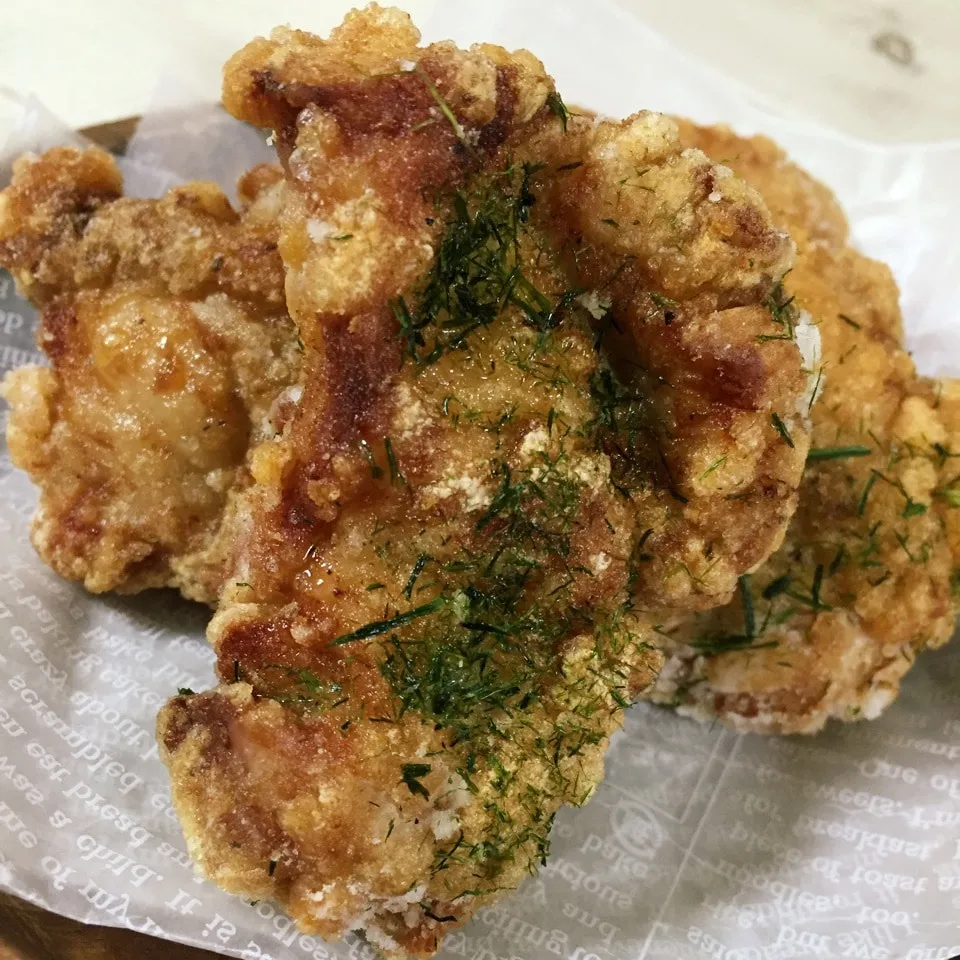 からあげビールさんの海苔塩ごま唐揚げ|パウダーさん