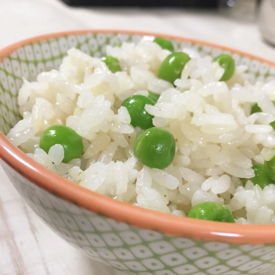 山瀬まみさんのグリーンピースご飯|パウダーさん