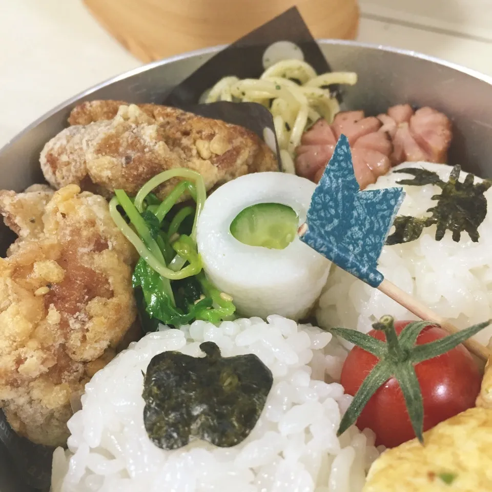 Snapdishの料理写真:唐揚げ弁当|パウダーさん