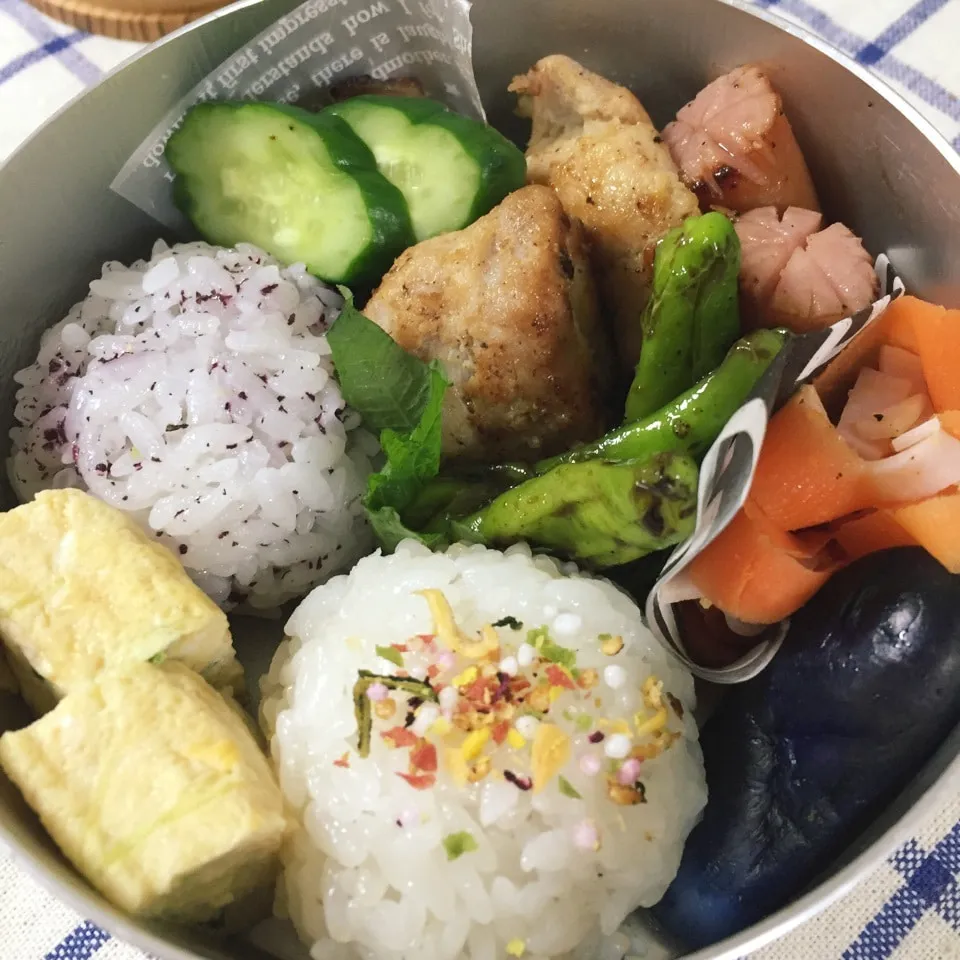 Snapdishの料理写真:鶏塩タレ焼き弁当|パウダーさん