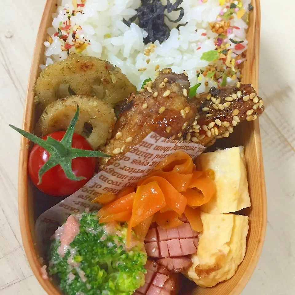 からあげビールさんの照り焼きチキンバー弁当|パウダーさん