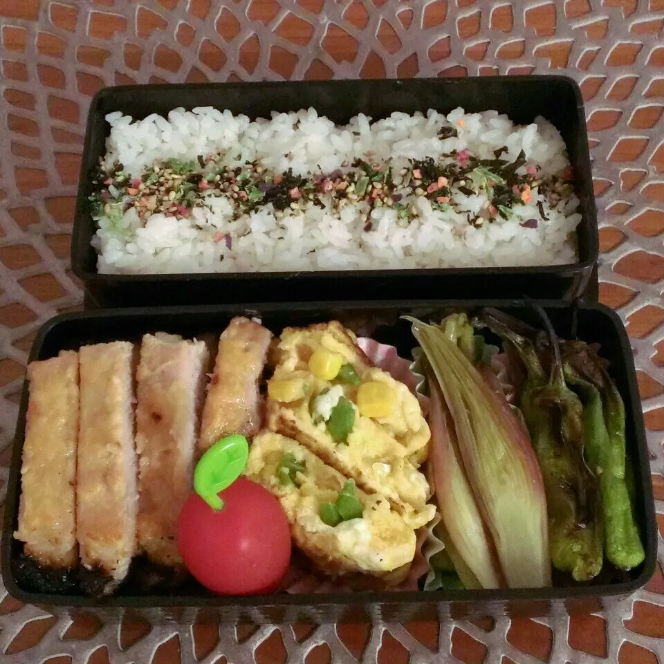 Snapdishの料理写真:☆お弁当:14Apr2016|momomotototokokokoさん