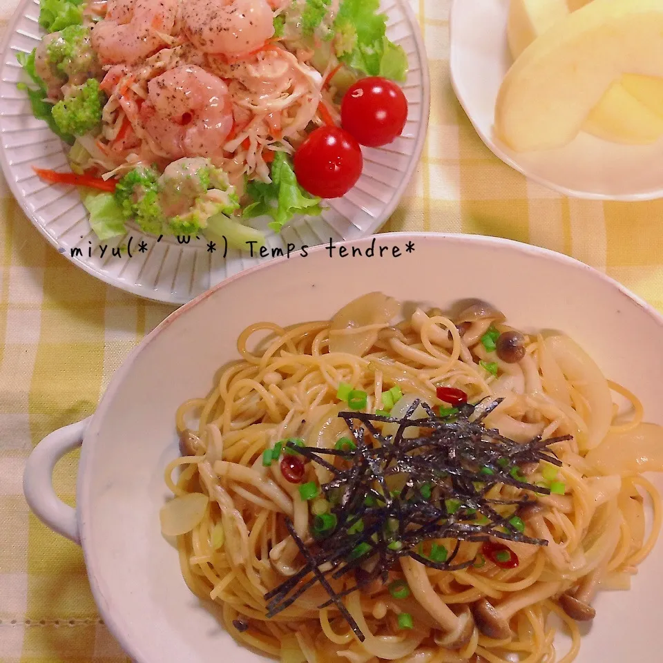 Snapdishの料理写真:コリーノさんのきのこ和風パスタ♡|miyuさん