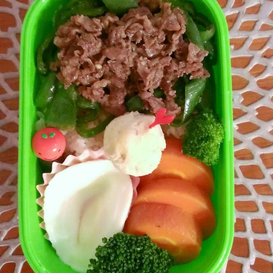 Snapdishの料理写真:☆お弁当:09Oct2015|momomotototokokokoさん