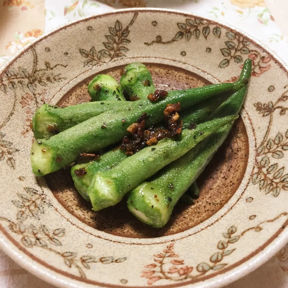 おくらオリーブオイルで焼いてみたら美味しかった|じぇじぇさん