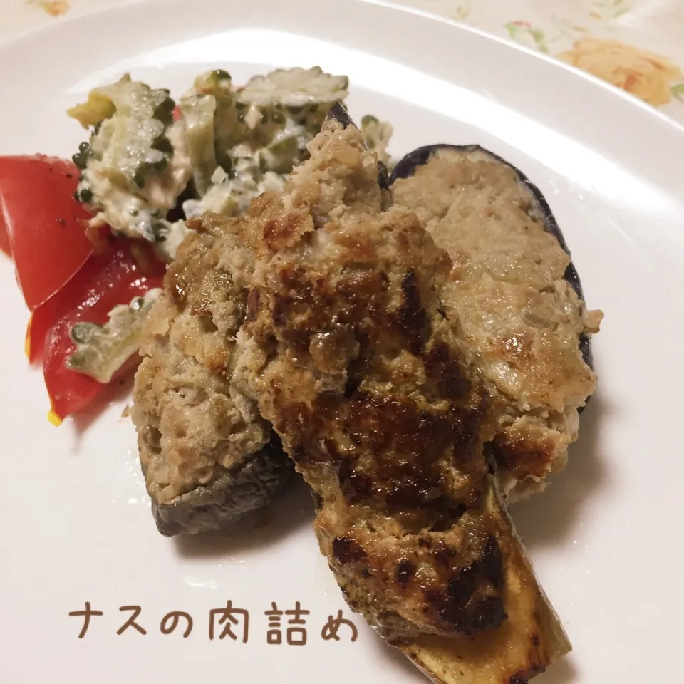 ナスの肉詰め|じぇじぇさん