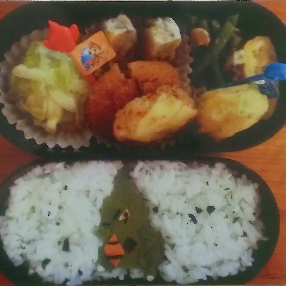 ☆息子の幼稚園時代のお弁当(かれこれ5年前)|momomotototokokokoさん