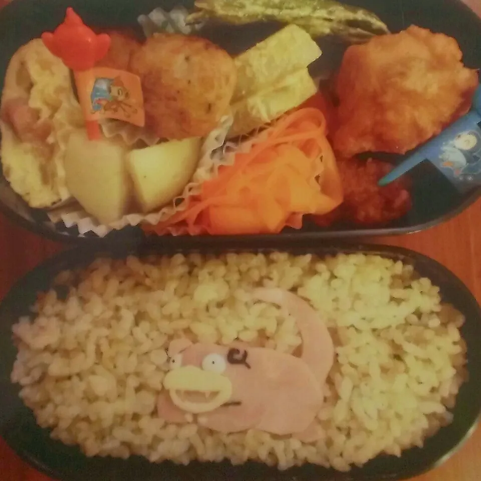 ☆息子の幼稚園時代のお弁当(かれこれ5年前)|momomotototokokokoさん