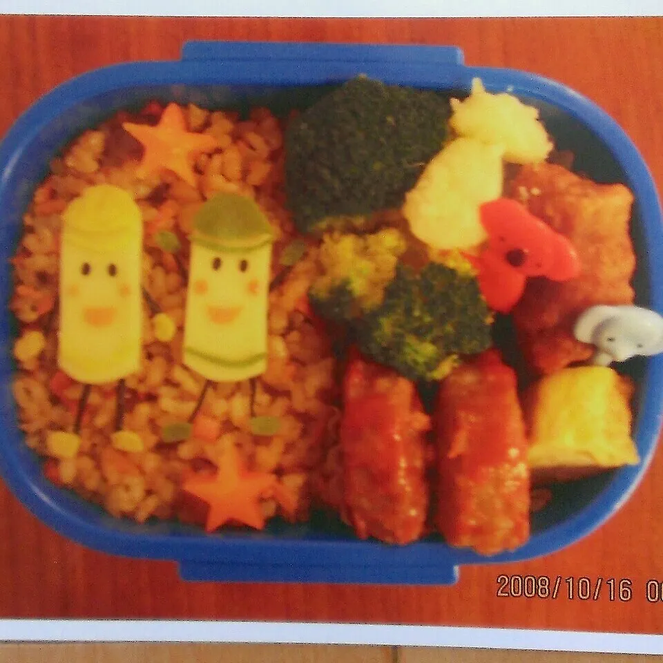 ☆息子の幼稚園時代のお弁当(かれこれ6年前)|momomotototokokokoさん