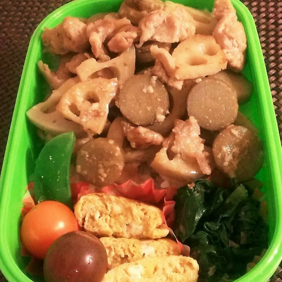 Snapdishの料理写真:☆お弁当:22Jan2015|momomotototokokokoさん