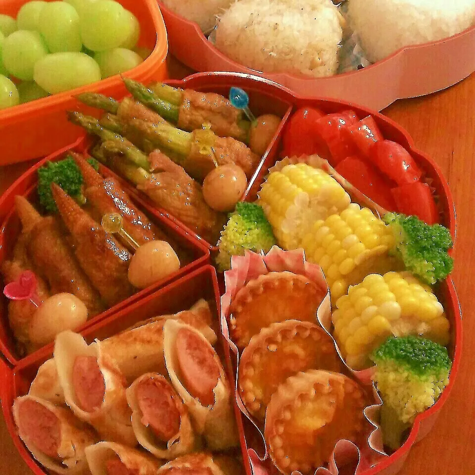 Snapdishの料理写真:☆2014運動会お弁当(覚書)|momomotototokokokoさん