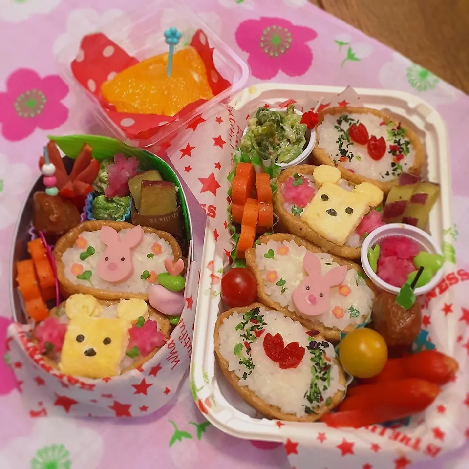 ユウキミチさん＊プーさん＆ピグレットのお弁当♡|Harumiさん