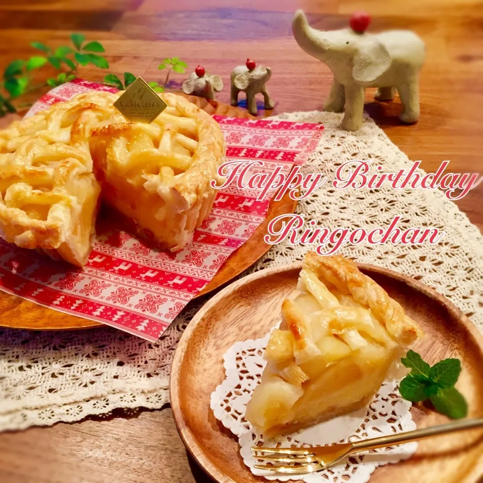 Snapdishの料理写真:りんごちゃん＆娘ちゃん✨Happy Birthday✨|rinrinさん