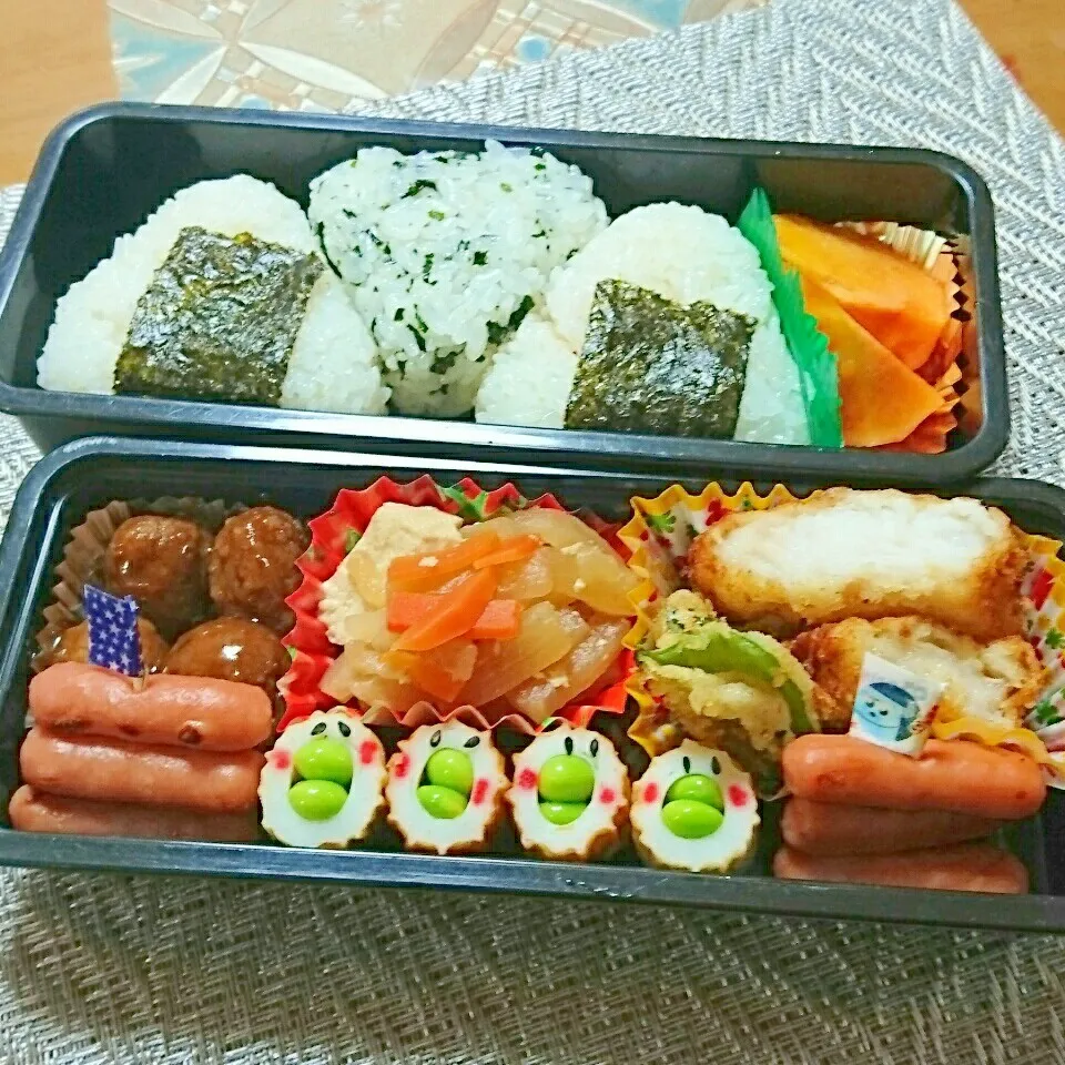 長男のお弁当🍱|りらさん