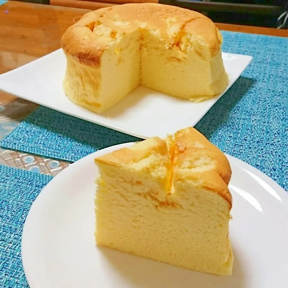 スフレチーズケーキ😌🍰|りらさん