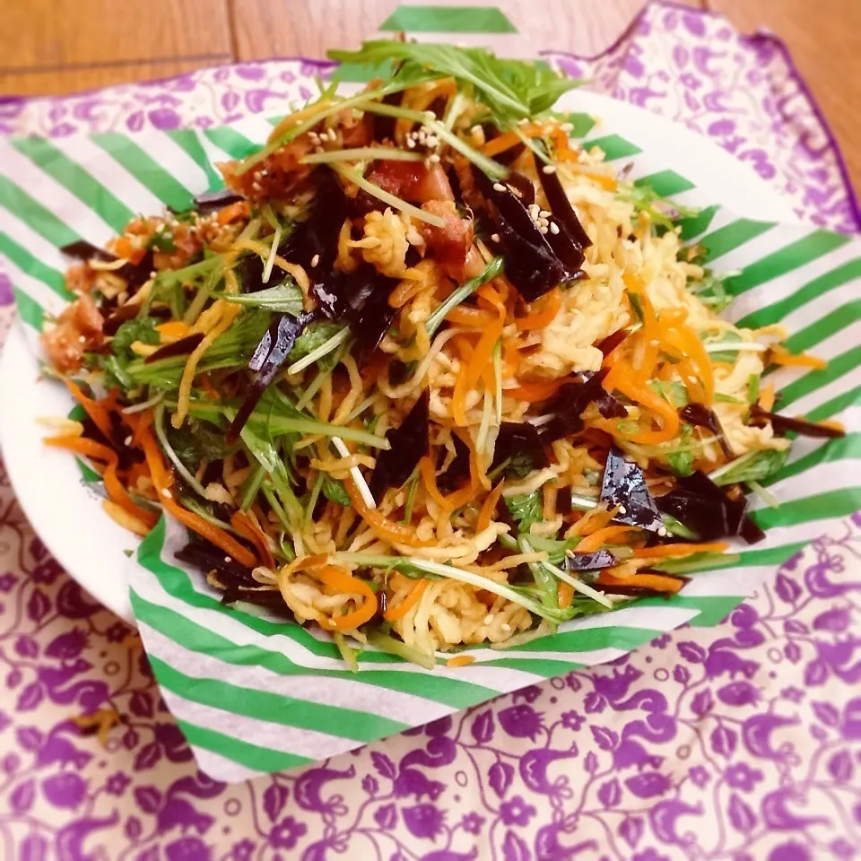 はらぺこさん♡切り干し大根のはちみつ梅サラダ(♥ˆ﹀ˆ*)(|Harumiさん