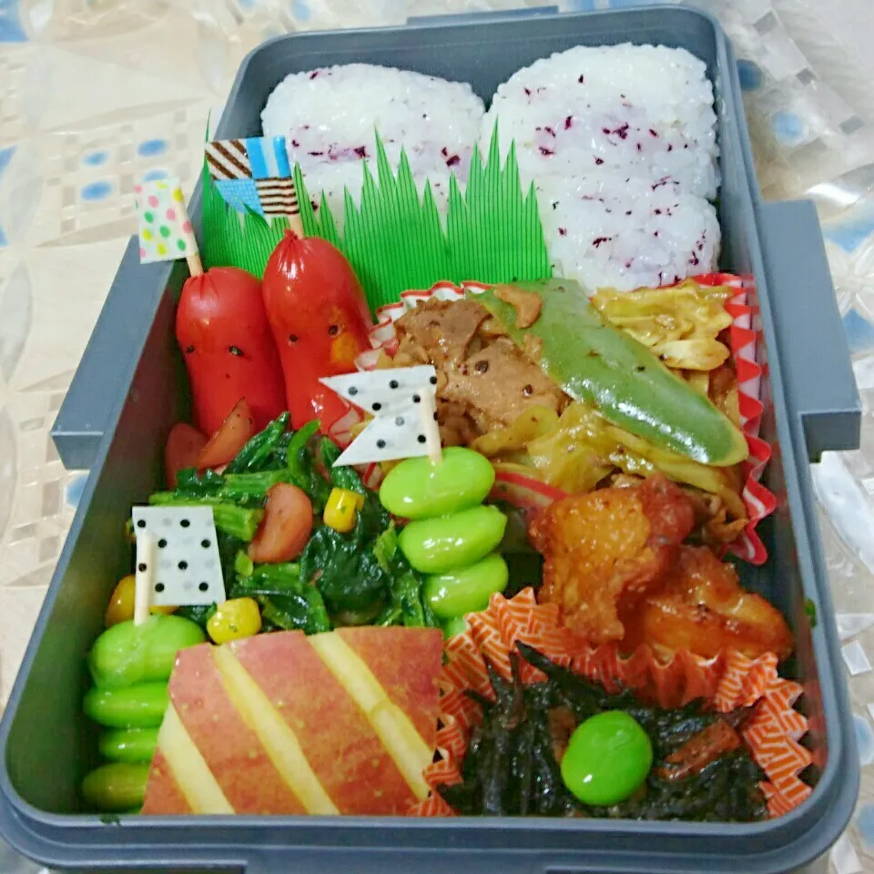 長男君のお弁当🍱|りらさん